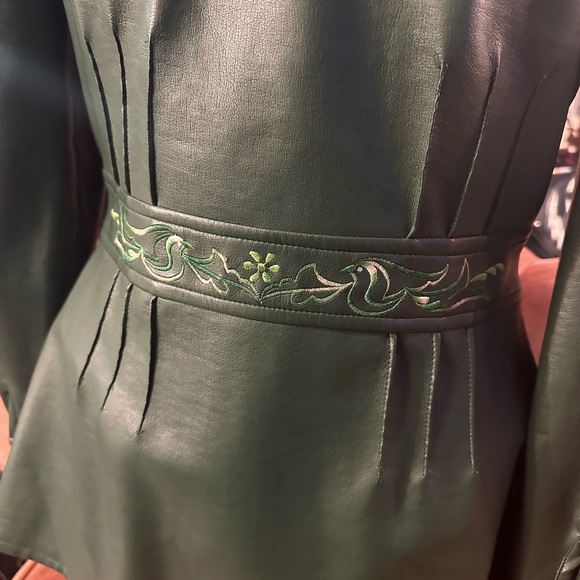 Vintage Penney’s International Imports Western Green Embroidered Jacket XL 14 - Picture 11 of 16